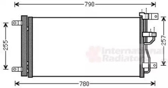 Радіатор кондиціонера (з осушувачем) Opel Antara A/Chevrolet Captiva 2.2D 10- VAN WEZEL 37005612