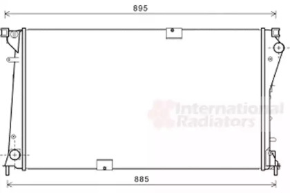Радіатор охолодження Opel Vivaro 2.5dCi 06-/Renault Master 2.2/2.5dCi 03- VAN WEZEL 43002490