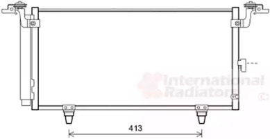 Радіатор кондиціонера (з осушувачем) Subaru Legacy V/Outback 2.0-3.6 09- VAN WEZEL 51005084