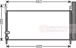 Радіатор кондиціонера (з осушувачем) Toyota Auris/Prius 1.8 Hybrid 08- VAN WEZEL 53005576