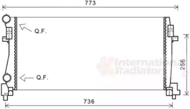 Радіатор охолодження VW Golf VII/Skoda Octavia 12- VAN WEZEL 58002340