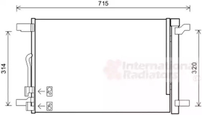 Радиатор кондиционера Audi A3/Q2/Skoda Octavia III/Superb III/VW Arteon/Golf Alltrack 1.0-2.0D 12- VAN WEZEL 58005335