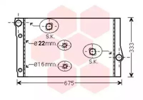 Радіатор охолодження BMW 5 (F10)/7 (F01-F04) 10-16 B47/N47/N57 VAN WEZEL 06002410