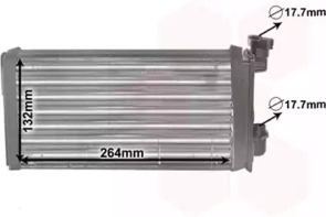 Радіатор пічки BMW 3 (E30) 82-92 VAN WEZEL 06006022