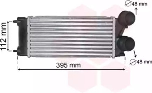 Радіатор інтеркулера Citroen Berlingo/Peugeot Partner 1.6HDi/BlueHDi 08- VAN WEZEL 40004343