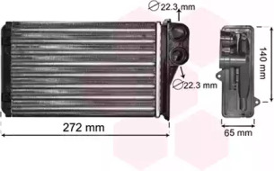 Радіатор пічки Peugeot 207/207SW 06-13 VAN WEZEL 40006292