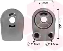 Радіатор масляний Renault Kangoo/Megane II/III 1.5dCi 02- (теплообмінник) VAN WEZEL 43003607 — фото 2