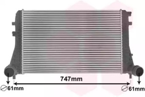 Радіатор інтеркулера VW Caddy III/IV 1.6/2.0 TDI 10- VAN WEZEL 58004306
