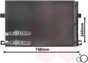 Радіатор кондиціонера (з осушувачем) VW Amarok 2.0TSI/2.0TDI/3.0TDI 10- VAN WEZEL 58005369