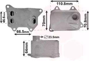 Радіатор масляний VW Golf/Passat/Polo/Touran 2.0 13- VAN WEZEL 58013704