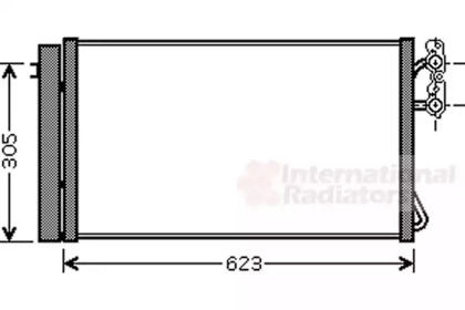 Радиатор кондиционера BMW 3 (E90/E91)/X1 (E84)/1.6-3.0D 04-16 (N47/N57/N55) VAN WEZEL 06005296