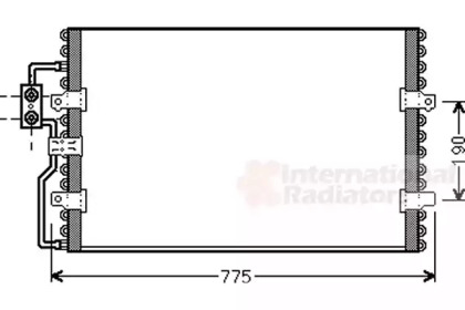 Радіатор кондиціонера Citroen Jumpy/Fiat Scudo 1.9-2.0 JTD 96-06 VAN WEZEL 09005093
