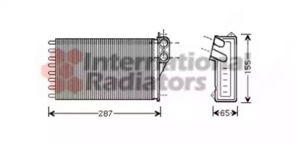 Радіатор пічки Citroen C2/С3 1,1-1,6 02- VAN WEZEL 09006232