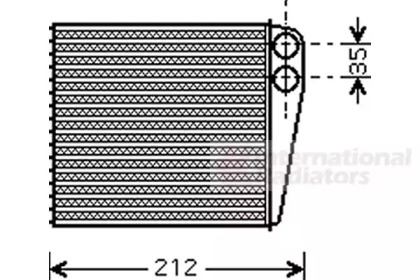 Радіатор пічки Nissan MicraIII 03- VAN WEZEL 13006256