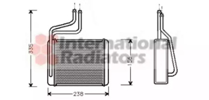 Радиатор пічки Ford Mondeo 96-07 VAN WEZEL 18006286