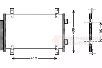 Радіатор кондиціонера Citroen Jumper/Fiat Ducato/Beugeot Boxer 2.0-2.8D 02- VAN WEZEL 17005351