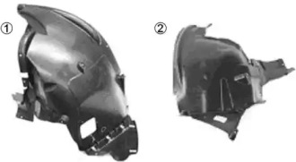 Підкрильник (передній) BMW 5 (E70) 06-13 (R) VAN WEZEL 0687434