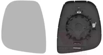 Скло дзеркала (з підігрівом) Citroen Berlingo/Peugeot Partner 08- (L) VAN WEZEL 0906837
