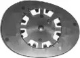 Скло дзеркала Citroen C1/Peugeot 107 1.0/1.4 HDi 05- (R) VAN WEZEL 0910832