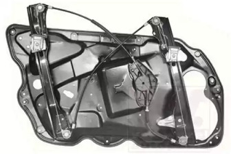 Склопідіймач (передній) VW Passat 05-10 (R) (електро) (без моторчика)(з пластиною) VAN WEZEL 5740262