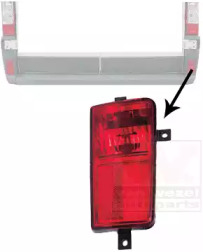 Ліхтар задній протитуманний Citroen Jumper/Peugeot Boxer 06-11 (R) VAN WEZEL 1651930