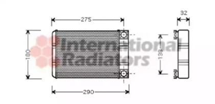 Радіатор пічки MB C-class (W203) 00-07 VAN WEZEL 30006312