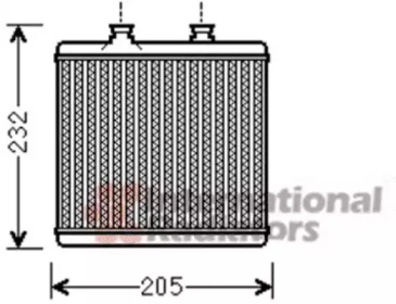 Радіатор пічки MB C-class (W204)/E-class (W212) 07-16 VAN WEZEL 30006472