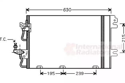 Радіатор кондиціонера Opel Astra H 1.4-1.8 04-14 VAN WEZEL 37005366 — фото 2