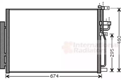 Радіатор кондиціонера (з осушувачем) Chevrolet Captiva/Opel Antara A 2.4/3.2 06- VAN WEZEL 37005436