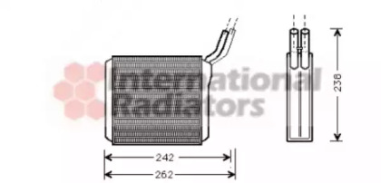Радіатор пічки Opel Frontera A 92-98 VAN WEZEL 37006205