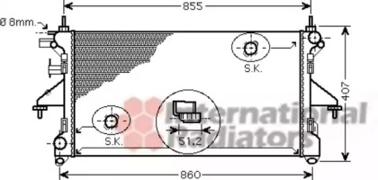 Радіатор охолодження Citroen Jumper/Fiat Ducato/Peugeot Boxer 2.2HDI-3.0HDI 06- VAN WEZEL 40002309 — фото 2