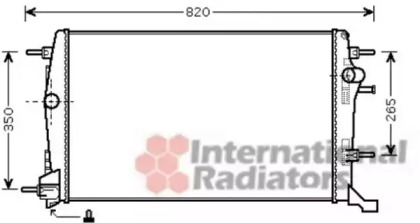 Радіатор охолодження Renault Scenic/Grand Scenic 1.6-2.0dCi 09- VAN WEZEL 43002414