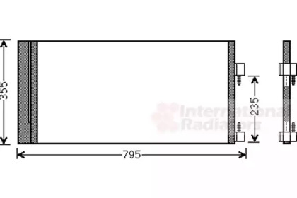 Радіатор кондиціонера Renault Laguna III 1.5-3.0dCI 08-15 VAN WEZEL 43005430