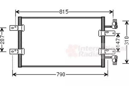 Радіатор кондиціонера Renault Trafic 2,0/2.5dci VAN WEZEL 43005451 — фото 2