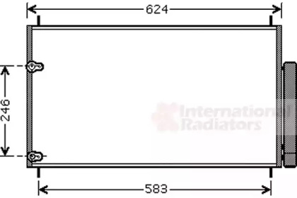 Радіатор кондиціонера Toyota Corolla/Avensis 06-18 VAN WEZEL 53005405