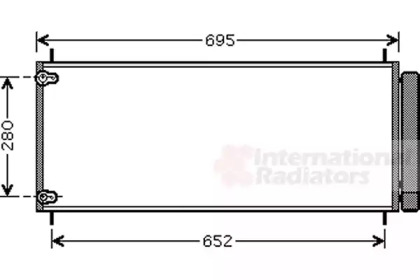 Радіатор кондиціонера (з осушувачем) Toyota Auris/Corolla 2.0/2.2D 05-14 VAN WEZEL 53005406