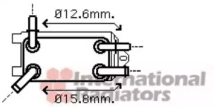 Радіатор масляний Ford Focus II/Volvo C30/C70 II 2.4D/2.5 ST 05-13 VAN WEZEL 59003135