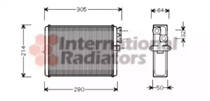 Радіатор пічки Volvo S60/S80/V70/XC70/XC90 00-14 VAN WEZEL 59006110