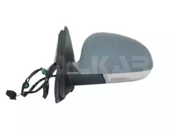 Дзеркало заднього виду (під фарбування) VW Golf V 07-13 (R) (електро/підігрів/з повор.) ALKAR 6122121