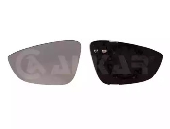 Скло дзеркала (з підігрівом) VW Passat/Jetta/Passat CC 10-14/Beetle 11- (L) ALKAR 6401133