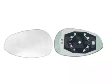 Скло дзеркала (з підігрівом) Fiat Punto 05-/500 07- (L) (опук.) ALKAR 6411547