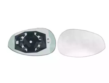 Скло дзеркала (з підігрівом) Fiat Punto 05-/500 07- (R) (опук.) ALKAR 6412547