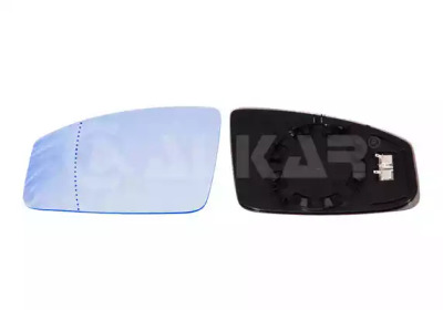 Скло дзеркала (з підігрівом) Renault Espace IV 02- (L) (синє тонування) ALKAR 6421328