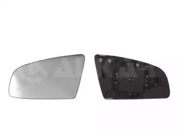 Скло дзеркала (з підігрівом) Audi A3 03-13/A4 00-09/A6 05-11 (R) (170x155) ALKAR 6426503