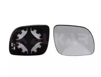Скло дзеркала (з підігрівом) Skoda Fabia/Octavia/VW Passat 96-10 (R) ALKAR 6432521