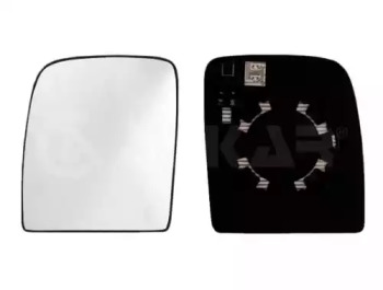 Скло дзеркала (з підігрівом) Citroen Jumpy/ Fiat Scudo/ Peugeot Expert 07- (R) (нижнє) ALKAR 6442955