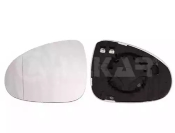 Скло дзеркала (з підігрівом) VW Touareg 3.0/3.6 V6/4.2 V8 TDI 10- (L) ALKAR 6471145