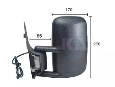 Дзеркало заднього виду MB Sprinter 96- (L) (електро/підігрів) ALKAR 9225966