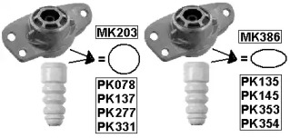 Захисний комплект амортизатора Monroe PK137