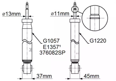 Амортизатор подвески Monroe G1057